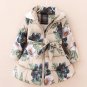 Buy Winter Coats Beige Printed Floral Hooded Jackets for Infant Girls Winter Jackets