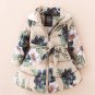 Buy Thick and Warm Navy Blue Winter Coats Printed Floral Hooded Blue Parkas for Infant Girls