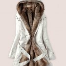 Buy Off White Parka Jackets Thick Winter Coats with Hood Winter Jackets for Women