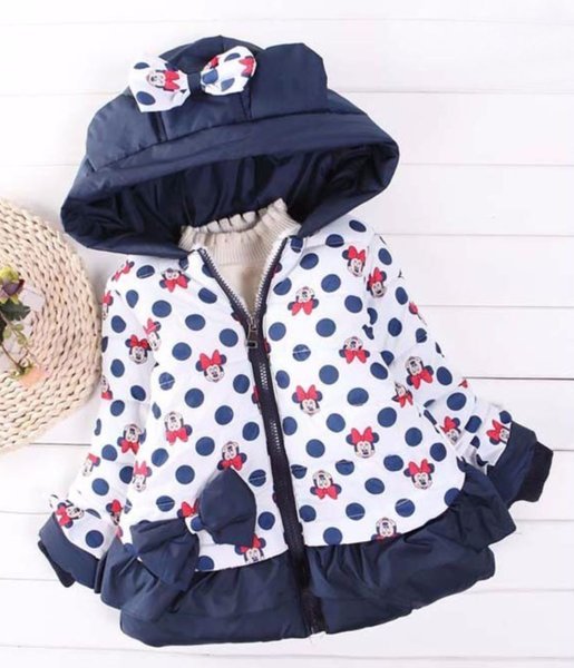 Red Minnie Mouse Winter Coats for Girls 2t,3t,4t Toddler Girls Polka Dots Jackets