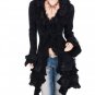 Rsslyn Chic Style Knitted Cardigan for Women Ruffled Modern Fashion Sweaters and Cardigan