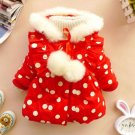 Buy Winter Coats Outerwear for Toddler  Girls Red Polka Dot Big Bow knot in the Back