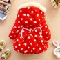 Buy Winter Coats Outerwear for Toddler Girls Red Polka Dot Big Bow knot in the Back