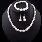 Bridal Pearl Jewelry Sets Women Wedding Party Vintage Pearls Jewelry Sets