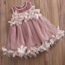 Girls Purple Dress for 6-9 Months Casual Wear Photography Props Girls Summer Dress