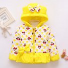 Disney Theme Winter Coats for Toddler Girls 2t Toddler Girls Polka Dots Yellow Jackets