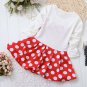 9-12 Months Red Tutu Disney Land Polka Dots Dress for Infant Girls Dress Dress with Bows