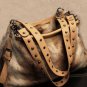 Hurrah Brown Large Bag Multipurpose Faux Fur Purse Tote Bag For Women