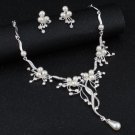 Rsslyn Affordable Wedding Jewelries Bridal Necklaces White Pearl Necklace Matching Pearl Earrings