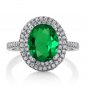 Emerald Green Ring Emerald Wedding Rings Cubic Zirconia Rings High Quality Rings for Women