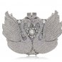 Luxury Wedding Golden Swan Evening Clutch Full Crystals Bridal Clutch Bags Lovers Swan Clutches