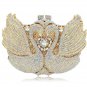 Highly Recommended Swan Clutch High Quality Multi Crystals Bridal Clutch for Luxury Wedding Purse