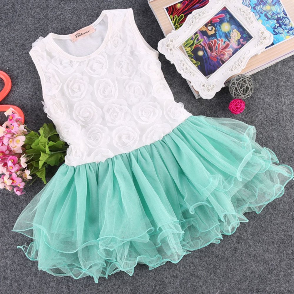 6 Months Dress Infant Girls Dress Mint Green Dress for Girls Tutu Dress