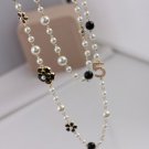Rsslyn READY TO SHIP Chanel Necklace Camelia Flower Pearl Necklaces for Women