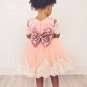 Rsslyn Ready to Ship Pink Dress for 3-6 Months with FREE Bow Headband