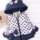 Rsslyn Minnie Mouse Jackets Blue Parka for 18 Months Hooded Jackets for Baby Girls Disney Land