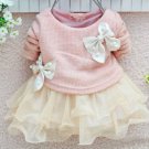 Rsslyn Pink Baby Dress 6-9 Months Dress READY TO SHIP Free Headband