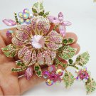 Timeless Fashion Floral Brooch Pink Feminine Bridal Brooch Mother of The Bride Pink Brooch