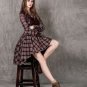 Rsslyn High Quality Purple Dress for Women Checkered Dress Plaid Dress FREE SHIPPING