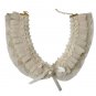Rsslyn Vintage Ivory Necklaces for Women Ruffled Laced Collars Pleated Fake Collar Necklaces