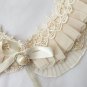 Rsslyn Vintage Ivory Necklaces for Women Ruffled Laced Collars Pleated Fake Collar Necklaces