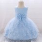 FREE SHIPPING Birthday Dress Blue Dress Princess Elsa Dress with Tiara Headband for Baby