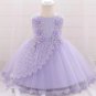 FREE SHIPPING Birthday Dress Blue Dress Princess Elsa Dress with Tiara Headband for Baby