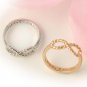 Infinity Rings Size 6 Rings Silver Ring and Golden Rings Friendship Rings 2Pcs READY TO SHIP Rings
