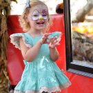 ON SALE Gorgeous Mint Green Dress Cotton Comfy Dress for Baby Girls Ready to Ship