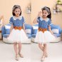 SALE White Dress Denim Tutu Dress for 4T Girls Casual Dress Ready to Ship Western Outfit