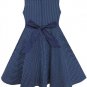 SALE Polka Dots Dress Softer Navy Blue Tutu Dress with Heart Pattern Summer Casual Dress 3t/4t/6t/7t