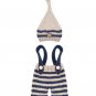Sweet Memory 0-3 Months Elf Hat with Pant Newborn Boys Props Navy Blue and Beige Hats FREE SHIPPING