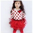 SALE Matching Set Red Leggings Polka Dots Tees READY TO SHIP Red Clothing for Girls