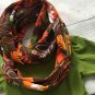 SALE 12-24Months Scarf Ruffled Asymmetrical Blouse Pretty Green Tees Fall Thanksgiving Outfit Props