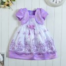SALE Lavander Girls Dress with Shrug Birthday Dress Quinceanera Party Dress Baby Dress