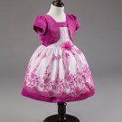 SALE 3t Magenta Color Girls Dress with Shrug Birthday Party Dress Birthday Girls Dress