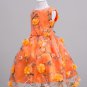 Rsslyn Happy Thanksgiving Dress 2t/3t Orange Dress for Girls Formal Dress with FREE Fall Headband