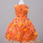 Rsslyn Happy Thanksgiving Dress 2t/3t Orange Dress for Girls Formal Dress with FREE Fall Headband