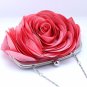 Eggplant Color Purple Roses Black Silk Evening Bags READY to GO Purple Purses for Women