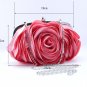 Eggplant Color Purple Roses Black Silk Evening Bags READY to GO Purple Purses for Women