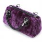 Gray Tote Messenger Work Purse Velvet Vogue Lush Gray Clutch RSS Boutique Silver Bags