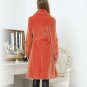 Rsslyn Wool Orange Trench Coats FREE SHIPPING Overcoats for Women FREE Brooch