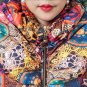 Multicolor Size XL Cotton Padded Duck Down Colorful Winter Coats Snow Parkas for Women