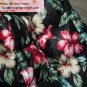 Black Parka for Women Floral Warm Cotton Duck Down Removable Collar Winter Coats for Women