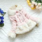 Thick Pink Jackets for Girls Pink Parka with Faux Fur Ready to Ship Super Soft Pink Cardigan