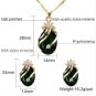 ON SALE Black Jewelry Set Ready to Ship Gold Plated Twisted Golden Chain