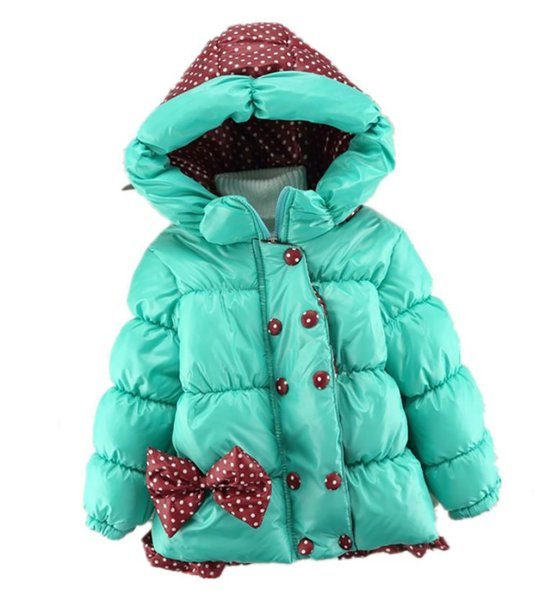 Rsslyn Turquoise Blue Winter Jackets for a Child Hooded Parka for Baby Girls Winter Coats