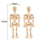 Gold Skeleton Earrings for Women Movable Earrings for Nurses Ready to Ship Fashion Skeleton Earrings