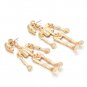 Gold Skeleton Earrings for Women Movable Earrings for Nurses Ready to Ship Fashion Skeleton Earrings