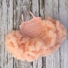 SALE Peach Tutu Dress 3-6 Months Baby Props Newborn Dress Photography Outfit Peach Dress